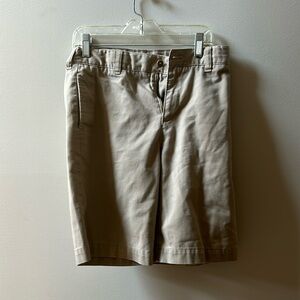 Boys khaki uniform shorts